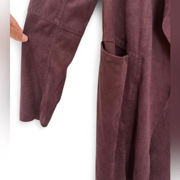 NWT! Women's Max Studio London Faux Suede Jacket Size Small‎ - Picture 4 of 6